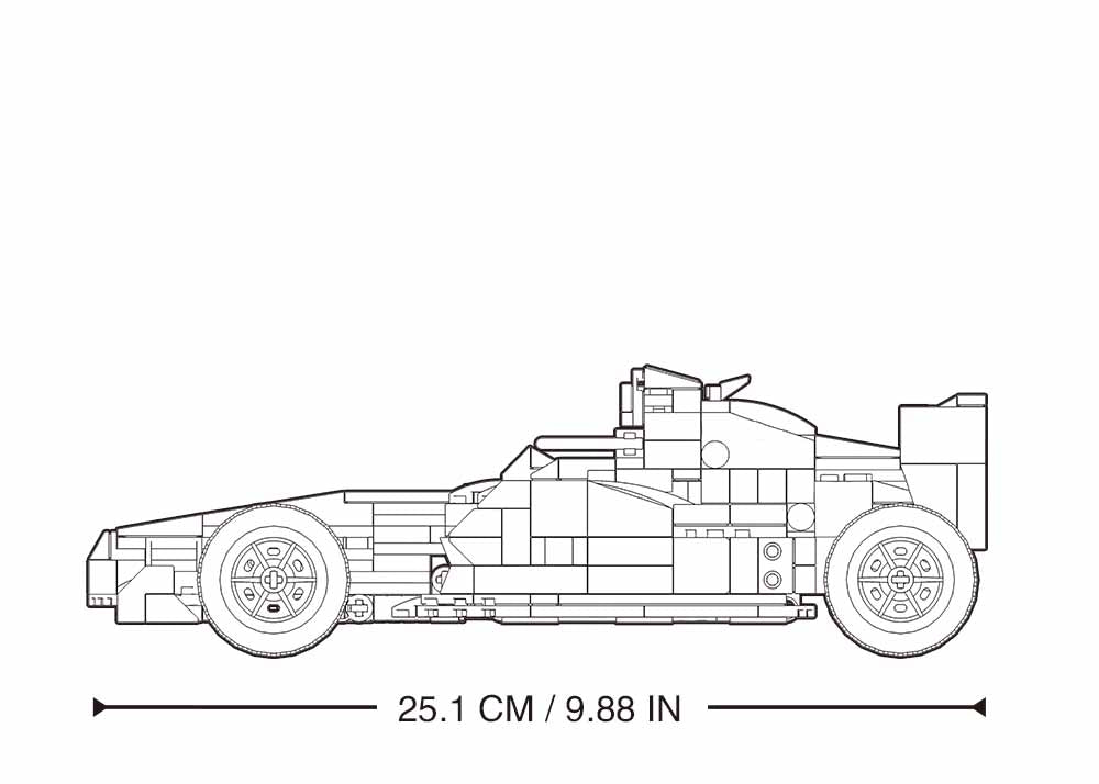 Sluban konstruktorius, RC valdomas F10 automobilis, 423 det.