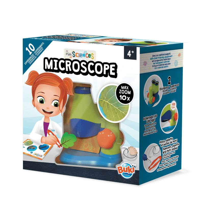 Mikroskopas MINI 10x +10 eksperimentų