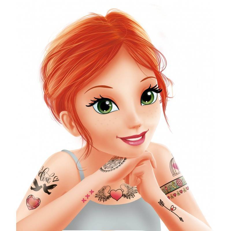 75 tatuiruotės mergaitėms Spalvos