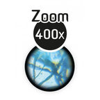 Mikroskopas 400x su 15 eksperimentų