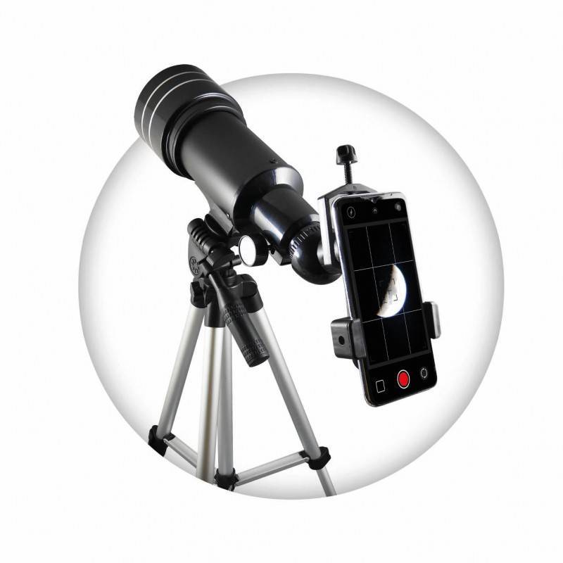 Mėnulio teleskopas su 70 mm skersmens K10 mm okuliaru