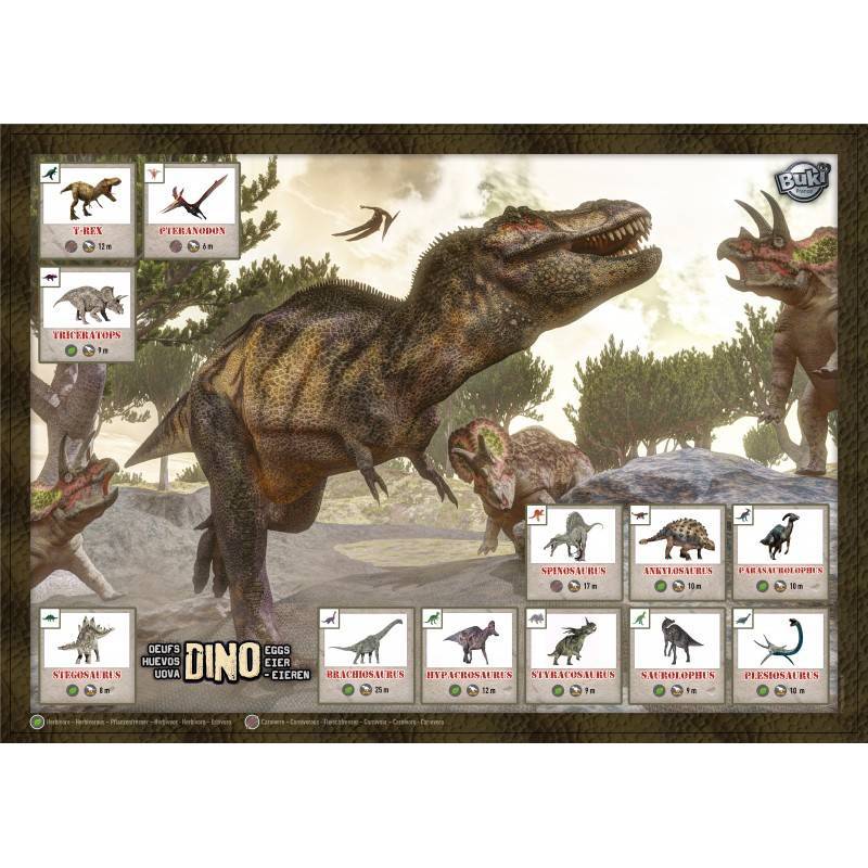Iškask 12 dinozaurų kiaušinių. Rinkinys