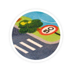 Kilimas su keliais ir šviesoforais, kurie šviečia ir keičia spalvas! +3 automobiliukai