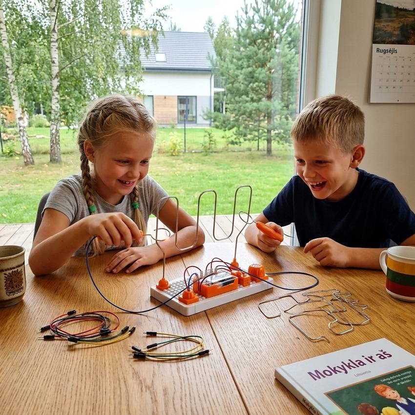 Elektrinis labirintas – Išbandyk savo rankos tikslumą ir kantrybę! 3 sudėtingumo lygiai