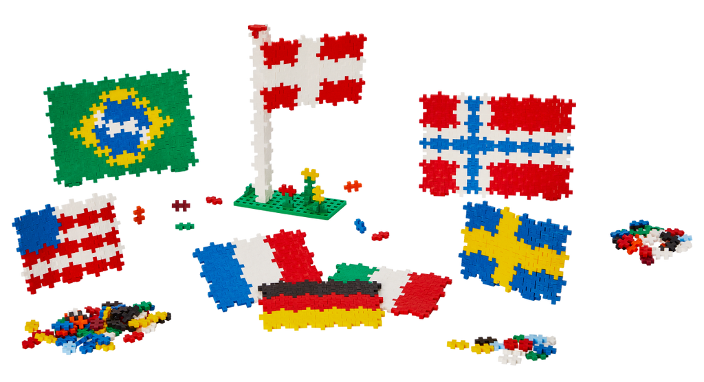 Plus Plus edukacinė dėžė, Pasaulio Vėliavos, 2400 det.