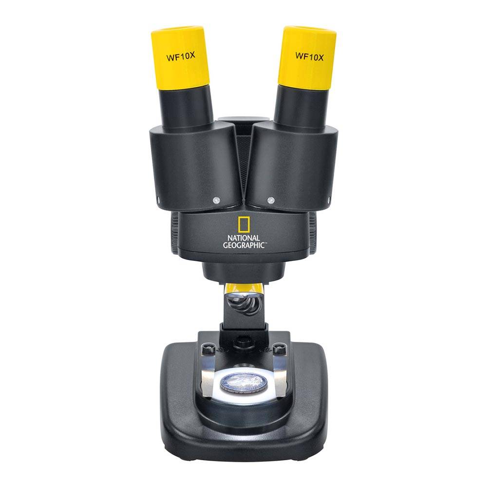 Stereo binokuliarinis mikroskopas 20x su LED apšvietimu