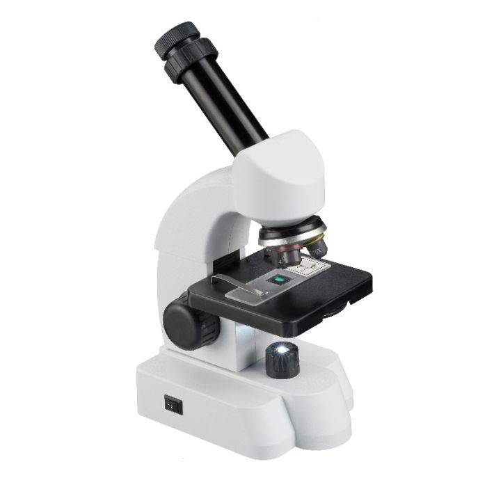 Mikroskopas BRESSER JUNIOR 40X-640X Baltas