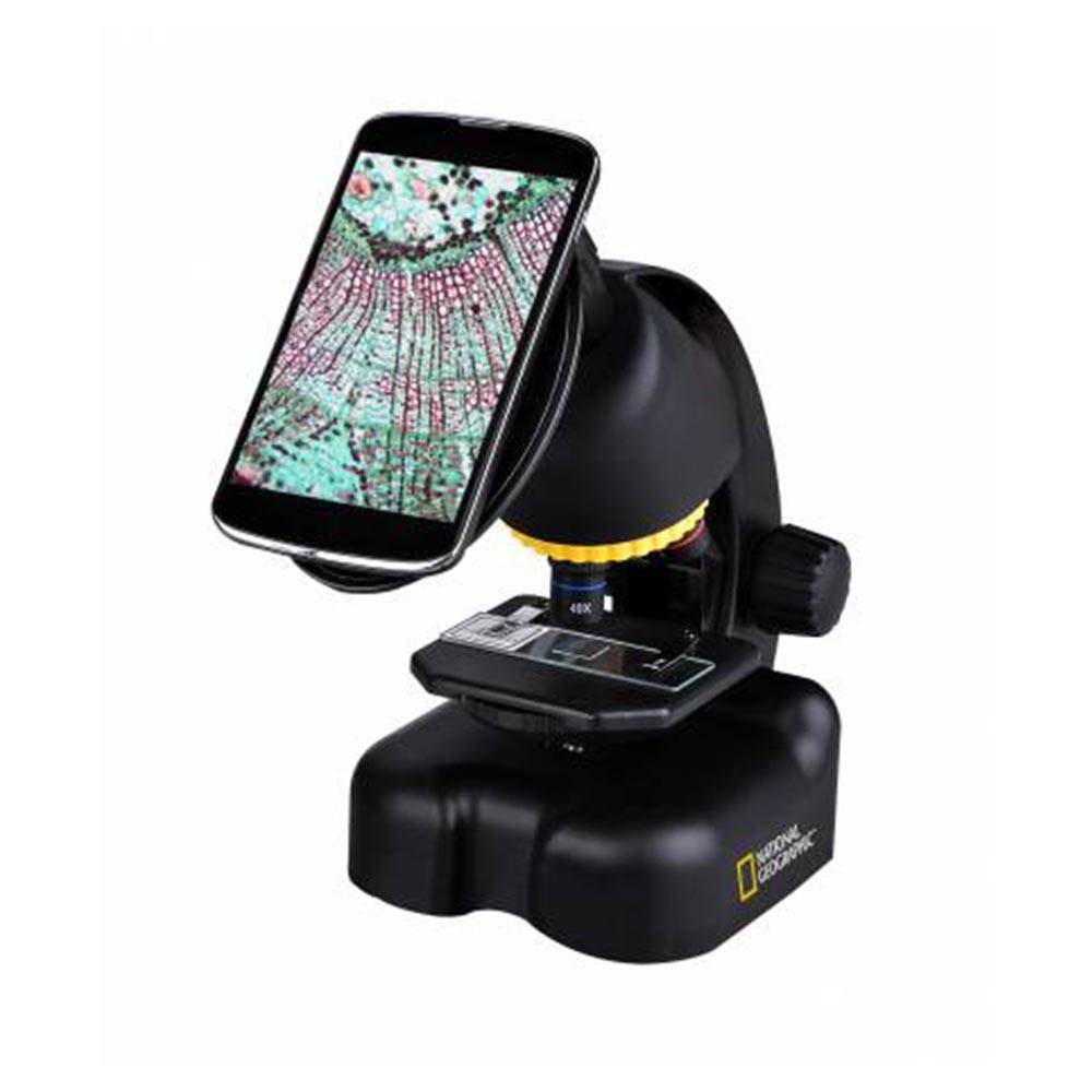 Teleskopas ir mikroskopas. Rinkinys su Smartphone laikikliu. National geographic 2/1