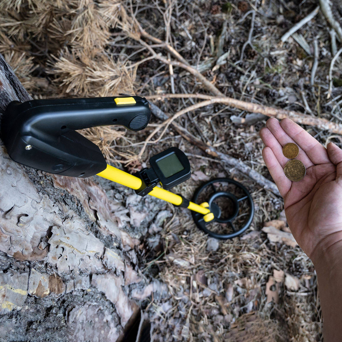 Metalo ieškiklis su LCD ekranu National Geographic. Atsparus vandeniui, iki 12cm gylio