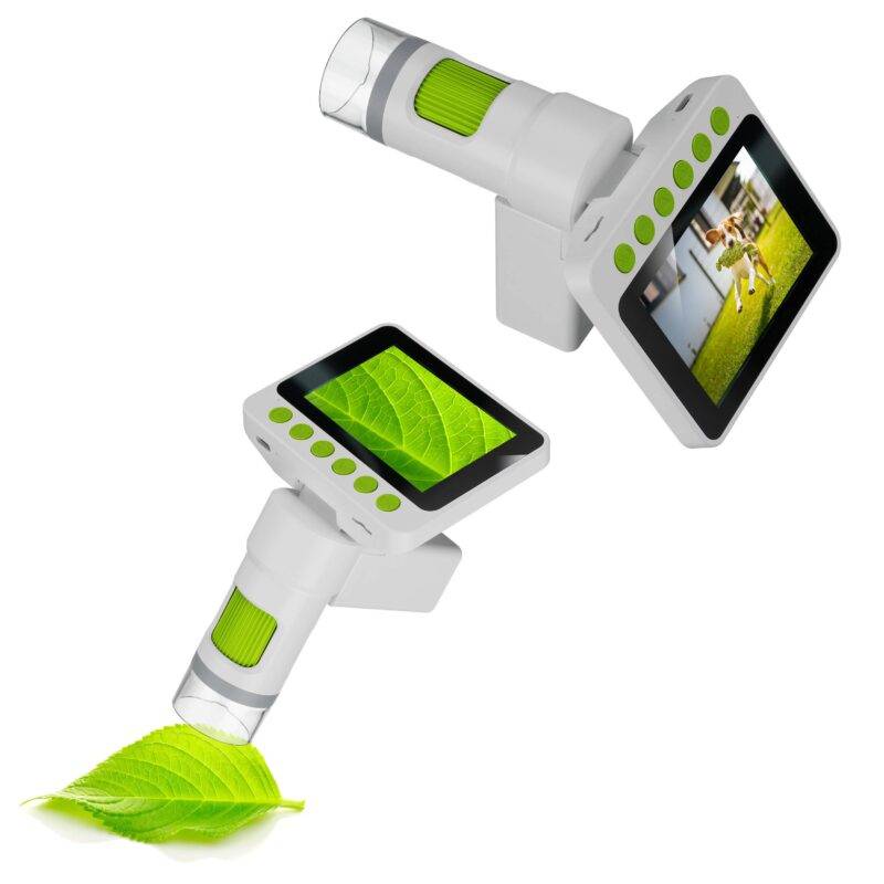 Mikroskopas su LCD Youngster, 4K nuotraukų įrašymas Full HD vaizdo įrašymas, ekrano dydis: 8,9 cm