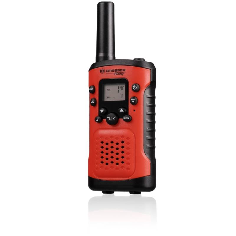 Vaikiškos Radijo Stotelės Bresser Junior (Racijos, Walkie-Talkie) – Raudonos (2 vnt. rinkinys)