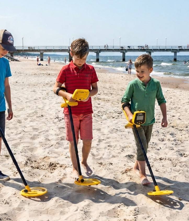 Vaikiškas Metalo Detektorius National Geographic su kastuvu. LCD ekranas 6.6 cm