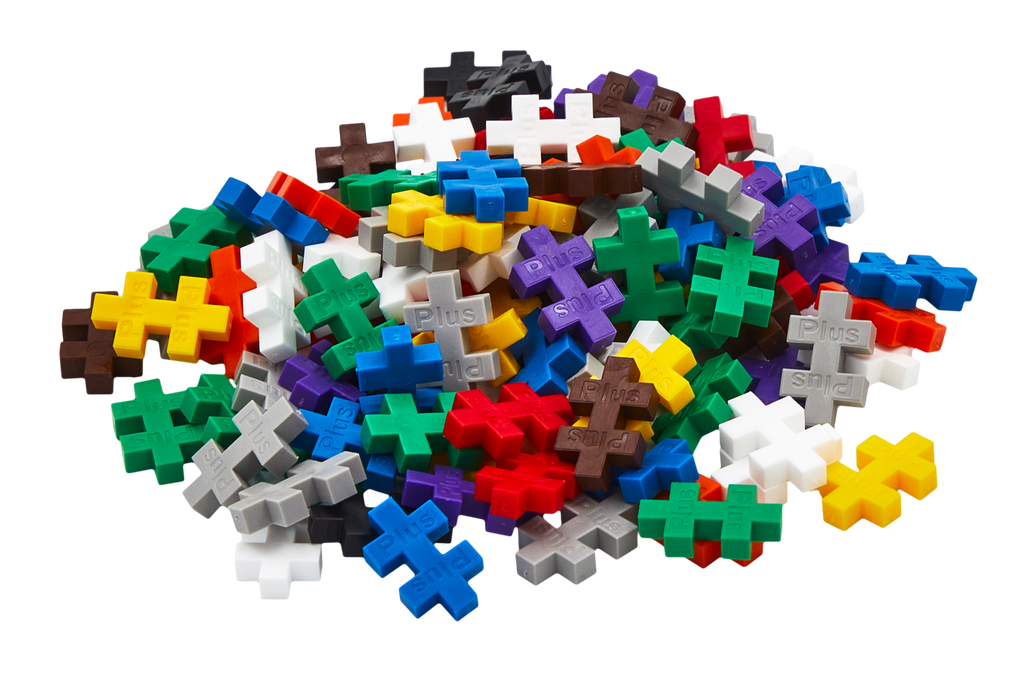 Plus Plus konstruktorius, pagrindinių spalvų, 100 det.