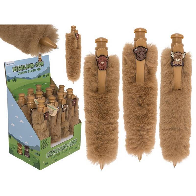 Mega tušinukas pliušinė Škotijos kalnų karvytė 28cm