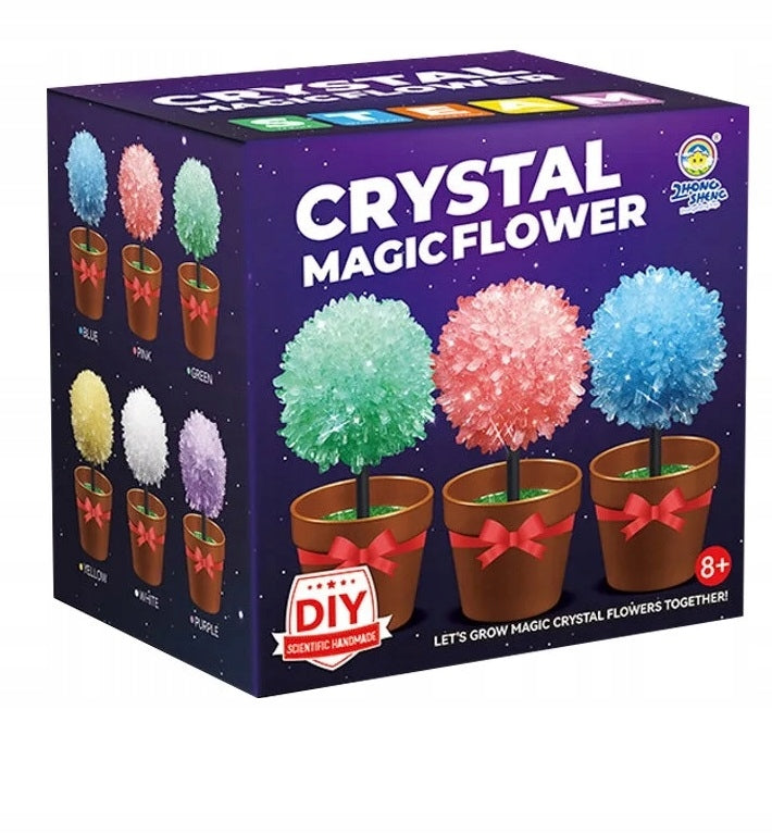 Crystal Magic Flower kristalų auginimo rinkinys vazonėlyje