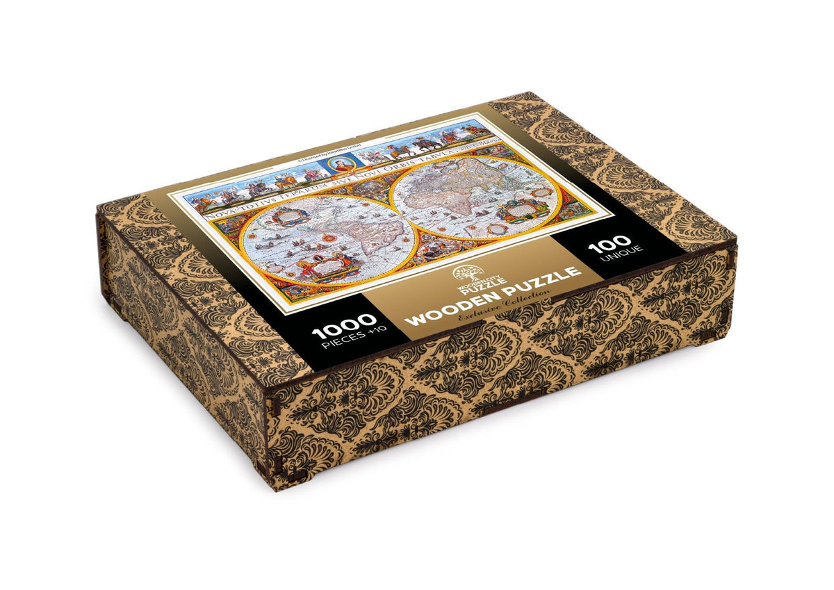 Medinė dėlionė „Nova Terrarum žemėlapis“, 750 detalių