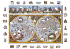 Medinė dėlionė „Nova Terrarum žemėlapis“, 1010 detalių
