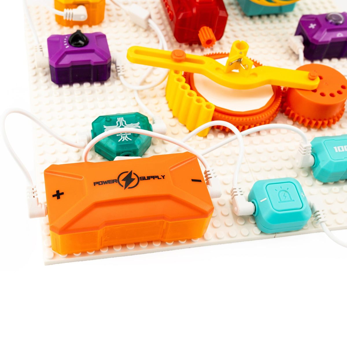 click4TOYS SCIENCE CIRCUIT elektronikos laboratorija, 46 detalės, 177+ eksperimentai