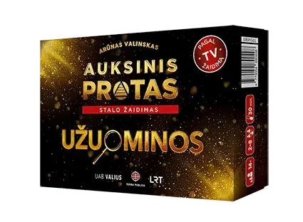 Stalo žaidimas „Auksinis protas. Užuominos“