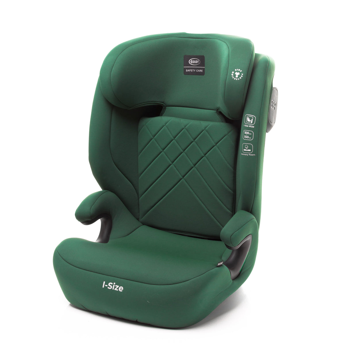 4Baby autokėdutė NERO 100-150CM tamsiai žalia I-SIZE