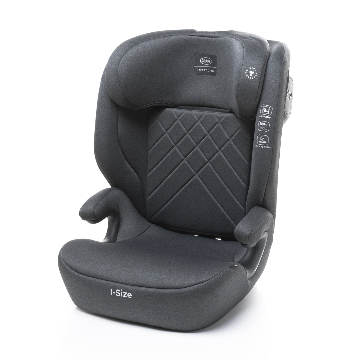 4Baby autokėdutė NERO 100-150CM tamsiai pilka I-SIZE