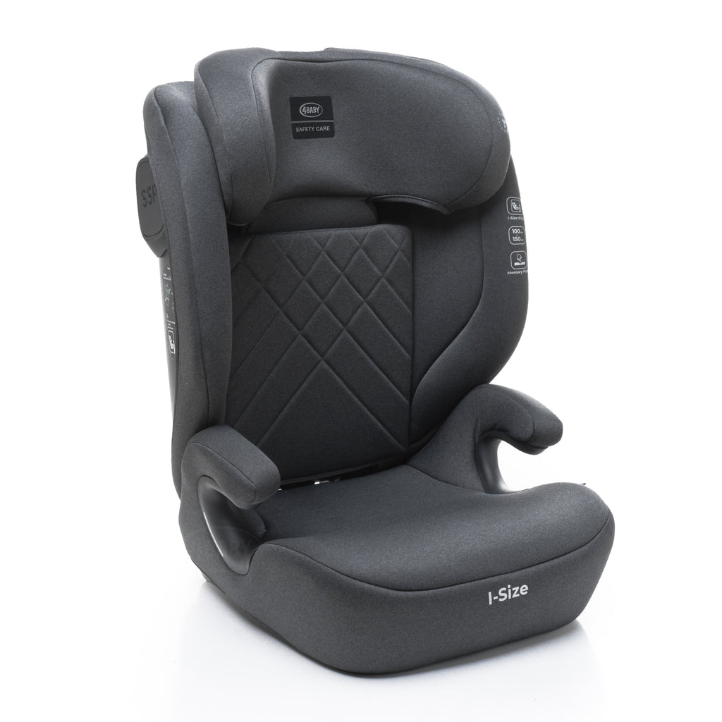 4Baby autokėdutė NERO 100-150CM tamsiai pilka I-SIZE