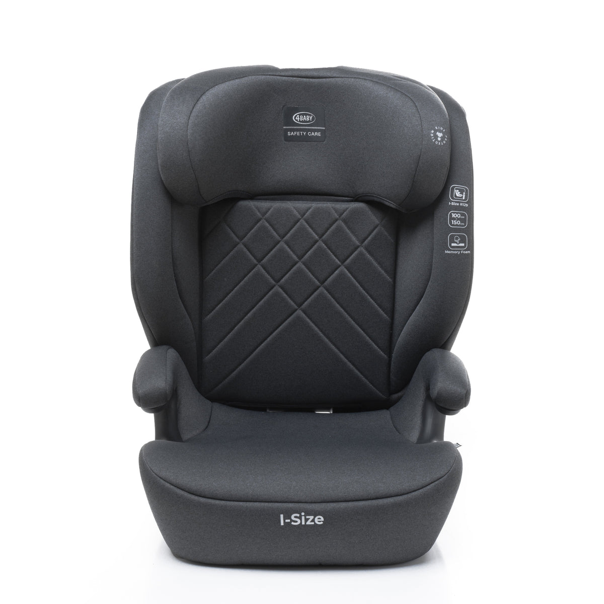 4Baby autokėdutė NERO 100-150CM tamsiai pilka I-SIZE