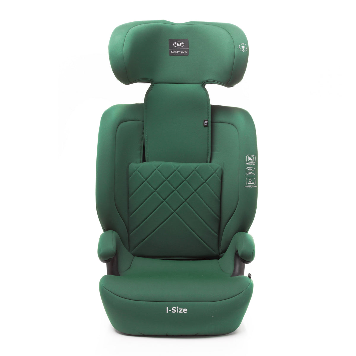 4Baby autokėdutė NERO 100-150CM tamsiai žalia I-SIZE