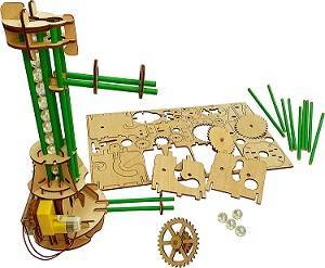 Medinis konstruktorius Helix Marble Run. 2 metrų trasa