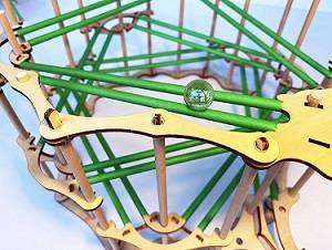 Medinis konstruktorius Helix Marble Run. 2 metrų trasa