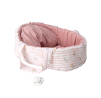 Arias kūdikėlis rožinėje nešyklėje su meškiukais, 26 cm