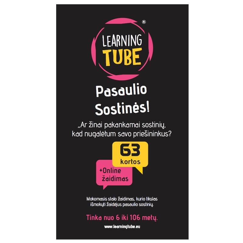 2 mokomieji žaidimai: Pasaulio vėliavos + Pasaulio sostinės. Lietuvių kalba