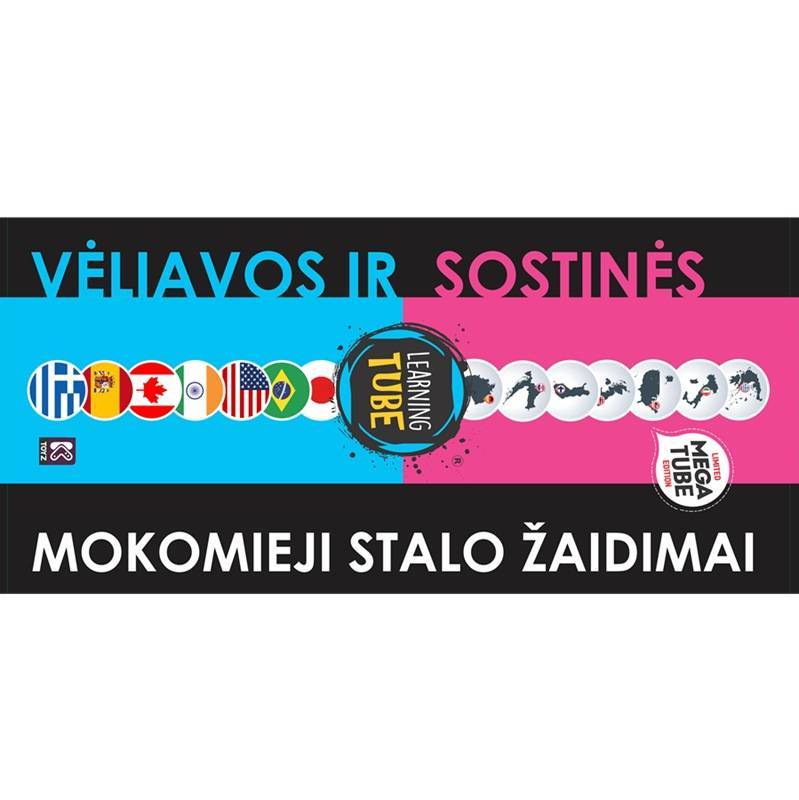 2 mokomieji žaidimai: Pasaulio vėliavos + Pasaulio sostinės. Lietuvių kalba
