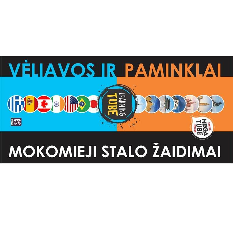 2 mokomieji žaidimai: Pasaulio vėliavos + Pasaulio paminklai. Lietuvių kalba