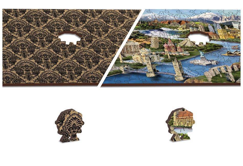 Medinė dėlionė Pasauliniai architektūros šedevrai XL 600