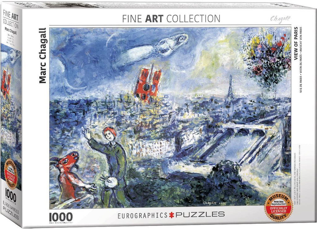 Dėlionė "Paryžiaus puokštė" Marc Chagall 1000d.