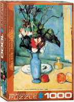 Dėlionė Mėlyna vaza Paul Cezanne 1000