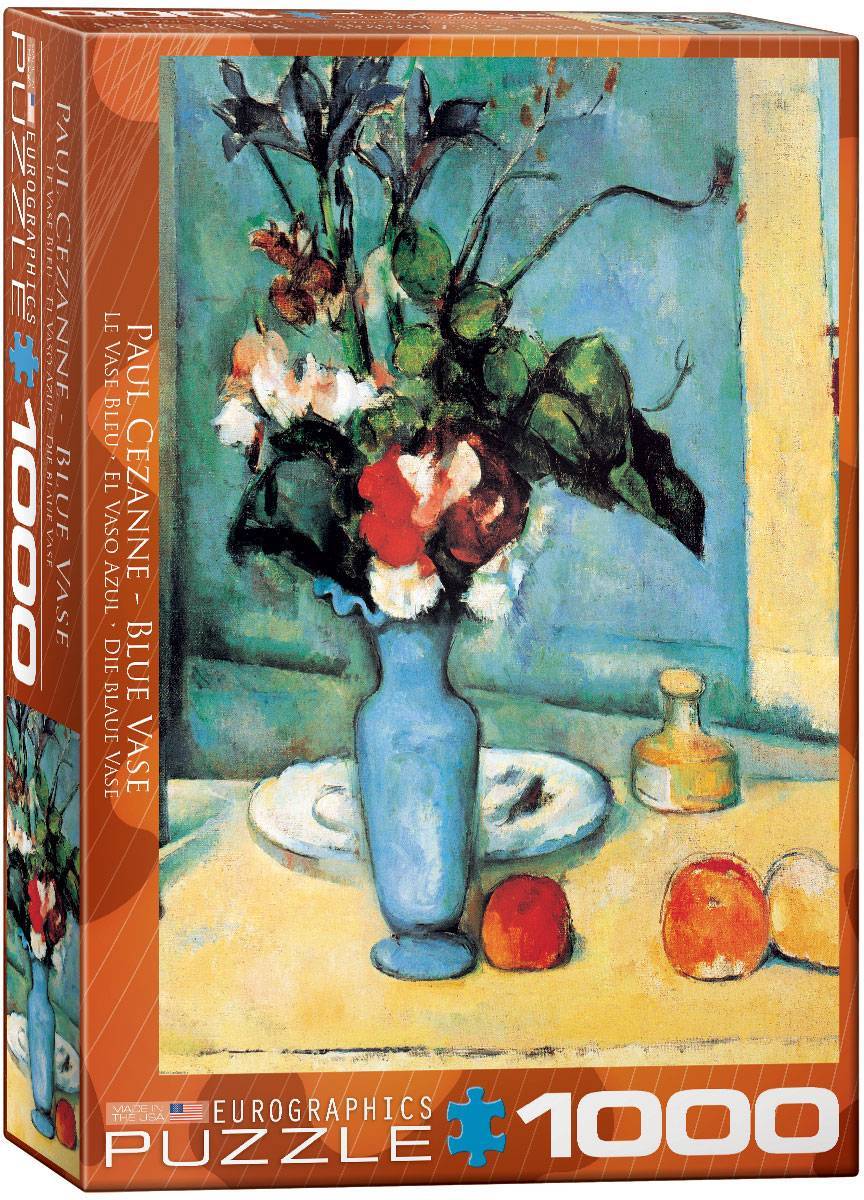 Dėlionė Mėlyna vaza Paul Cezanne 1000