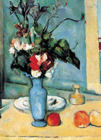 Dėlionė Mėlyna vaza Paul Cezanne 1000