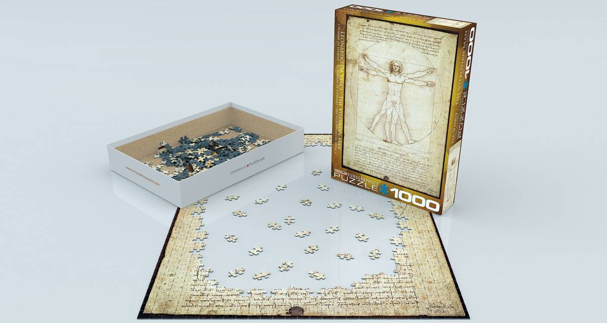Dėlionė "Vitruvijaus žmogus" Leonardo Da Vinci
