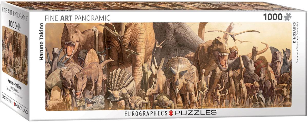 Dėlionė Dinozaurai panoraminė 1000