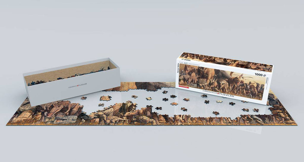 Dėlionė Dinozaurai panoraminė 1000