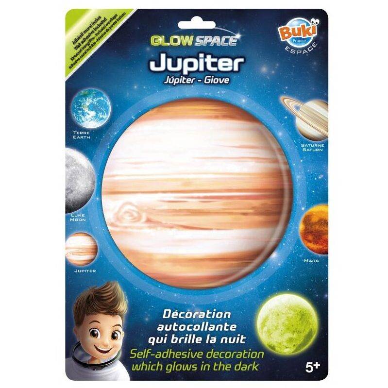 Šviečiantis tamsoje lipdukas Jupiteris 3D