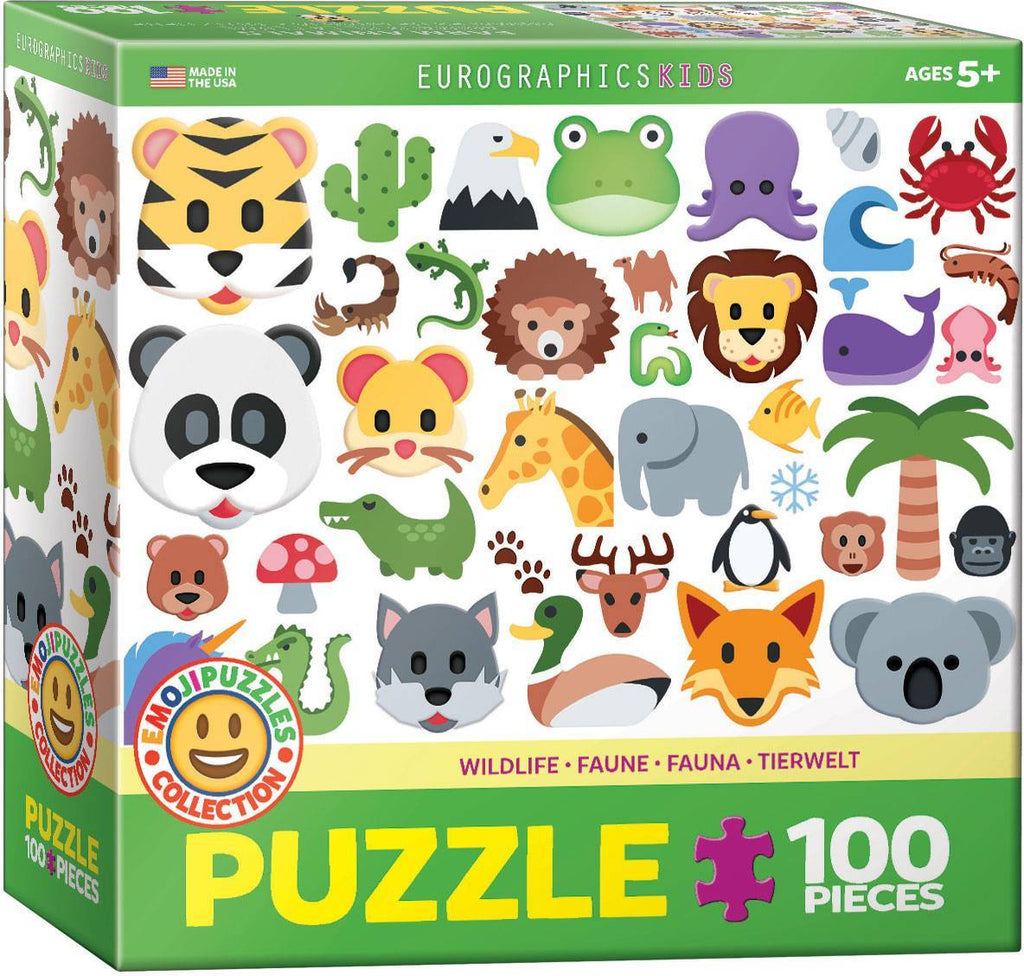 Dėlionė Laukiniai gyvūnai Emoji-puzzle 100d.