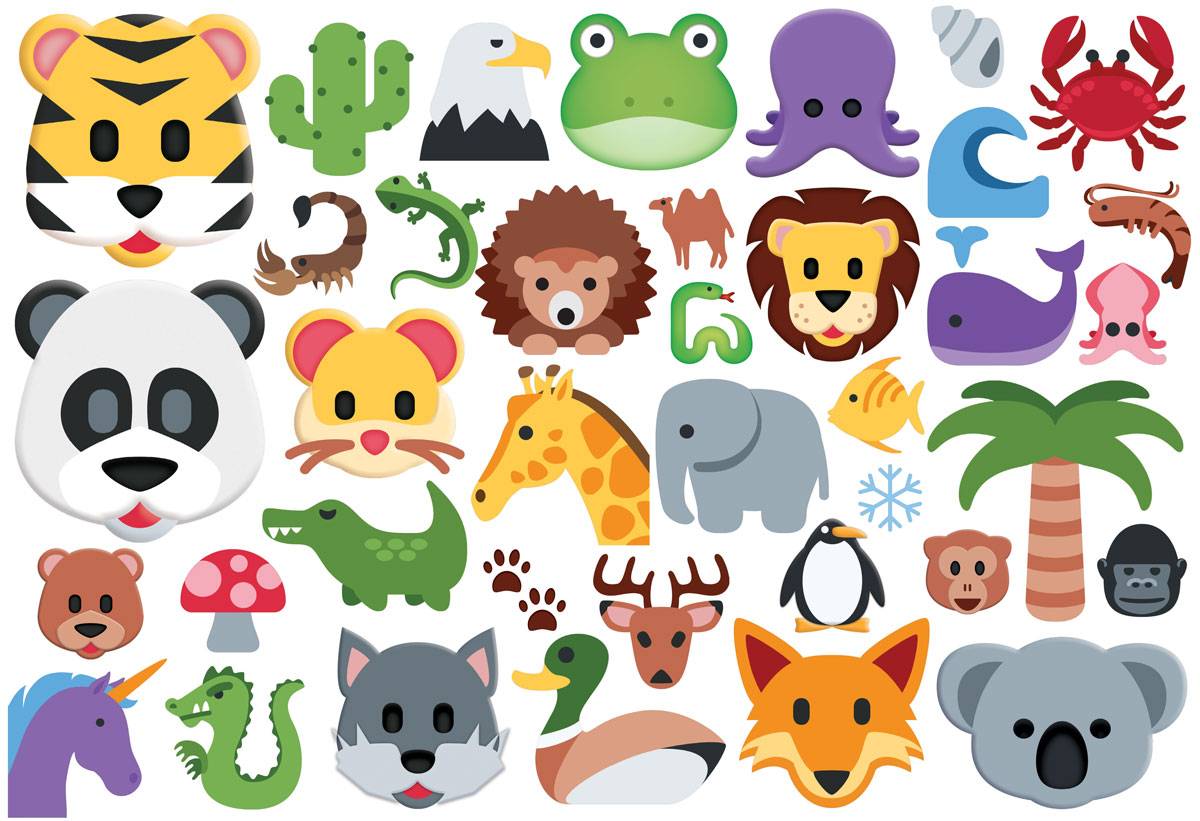 Dėlionė Laukiniai gyvūnai Emoji-puzzle 100d.