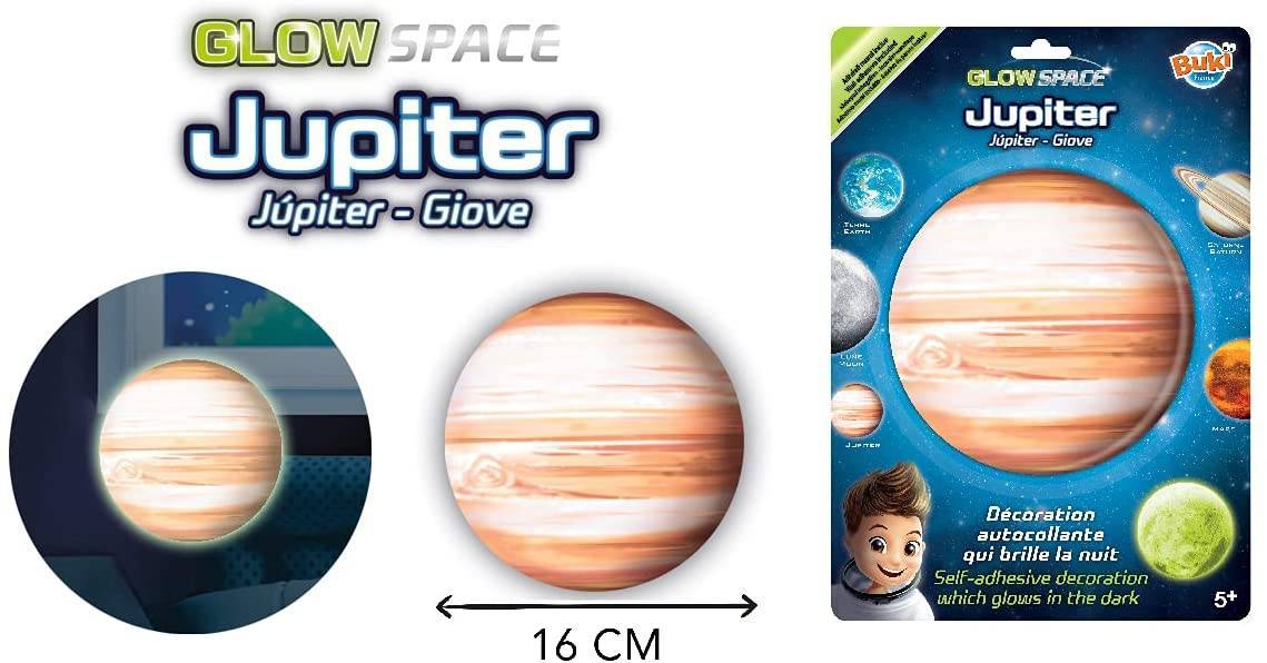 Šviečiantis tamsoje lipdukas Jupiteris 3D
