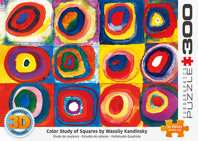 3D dėlionė Spalvų studija Kandinsky 300