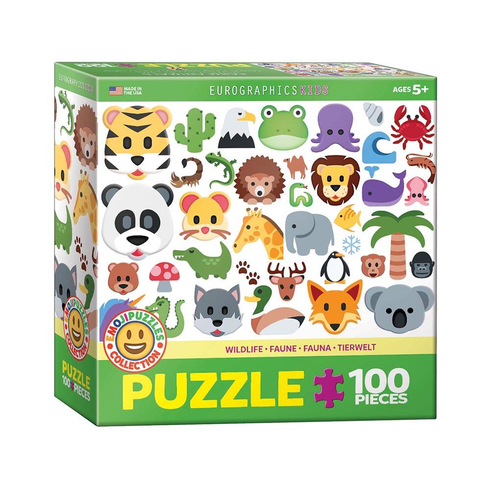 Dėlionė Laukiniai gyvūnai Emoji-puzzle 100d.