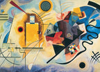 Dėlionė Geltona, Raudona, Mėlyna. Wassily Kandinsky 1000