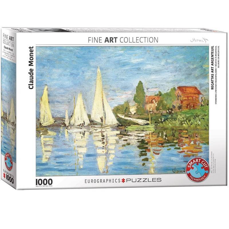 Dėlionė Regatos Argenteuil trasoje (Regattas at Argenteuil). Claude Monet 1000